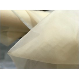 Tissu Organza De Soie Nude Chair Au Mètre Couture.