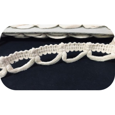 Galon De Bride COton Ecru A Coudre. Pour Customisations De Vetements