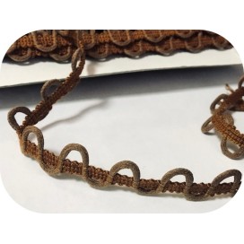 Galon De Bride COton Marron Choco A Coudre. Pour Customisations De Vetements