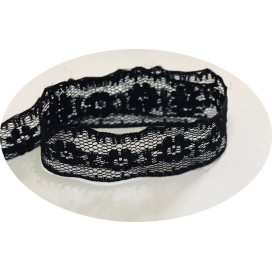 Dentelle Rachel noir au mètre Pas cher