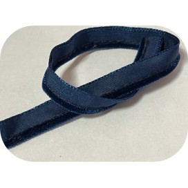 Ruban  Passepoil Velours Bleu  Au Mètre A Coudre.
