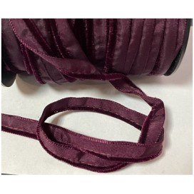 Ruban  Passepoil Velours Lie de vin  Au Mètre A Coudre.