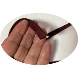 Passepoil Velours Lie de vin  Au Mètre A Coudre.