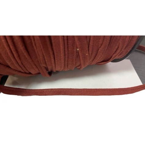 Passepoil Velours couleur brique Au Mètre A Coudre.