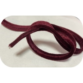 Passepoil Velours couleur Lie de vin Au Mètre A Coudre.