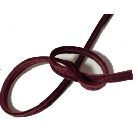 Passepoil Velours couleur Lie de vin Au Mètre A Coudre.