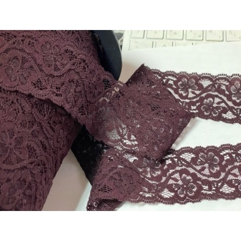 Dentelle En 5 Cm Prune A Coudre Pour Loisirs Créatifs.