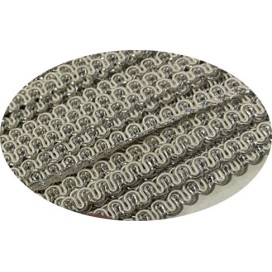 Galon Passementrie Ecru et Argenté  A Coudre.