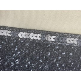 Ruban Sequins Noir Au mètre Pour Décorations et Customisations.