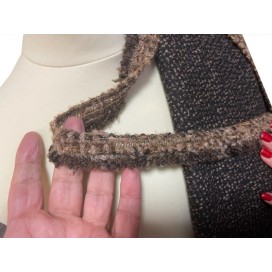 Galon Laine et mohair Marron choco Au Mètre Couture