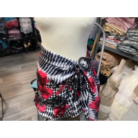 Boucle Ceinture Ronde Fantaisie Gris Anthracite En 7 Cm A Coudre.