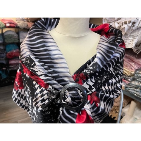 Boucle Ceinture Ronde Fantaisie Gris Anthracite En 7 Cm A Coudre.