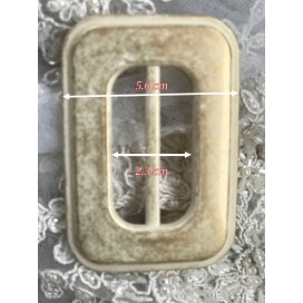 Boucle Ceinture Carré Mordoré Marbré En 5,6 Cm A Coudre.