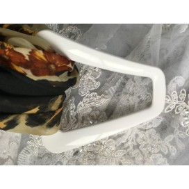 Boucle Ceinture  Fantaisie Blanche En 10 Cm A Coudre.