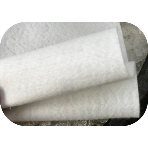 Tissu Feutrine Blanche Compacte Couture En 1 mètre 80 de Large