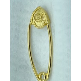 Epingle Doré Style Versace Medusa Tete Pour Décorations