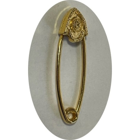 Epingle Doré Style Versace Medusa Tete Pour Décorations