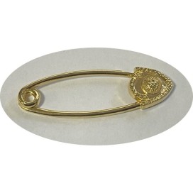 Epingle Doré Style Versace Medusa Tete Pour Décorations