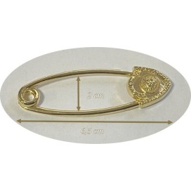 Epingle Doré Style Versace Medusa Tete Pour Décorations