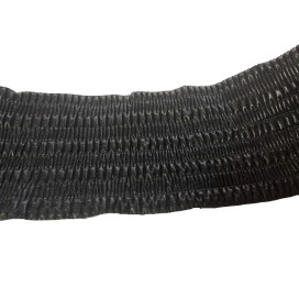 Ruban Simili Cuir noir Drapé Au Mètre En  9 Cm Mat  A Coudre Pour Vetements  Décorations