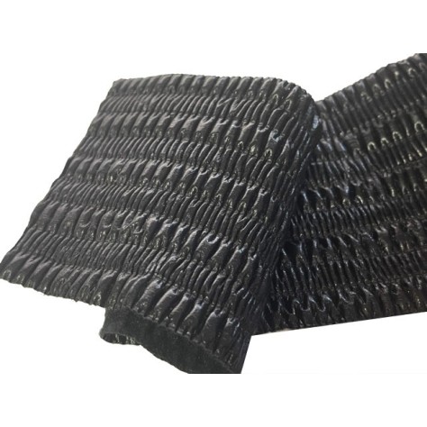 Ruban Simili Cuir noir Drapé Au Mètre En  9 Cm Mat  A Coudre Pour Vetements  Décorations