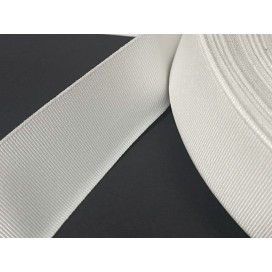 Ruban Gros Grain Blanc Uni En 40 mm  A Coudre Pour Loisirs Créatifs Et Décorations.