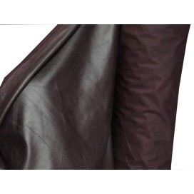 Tissu Simili Cuir Souple Lie De vin Au Mètre, Cuir Aspect Mat