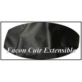 Tissu Lycra Façon Cuir Noir Au Mètre, Aspect Latex
