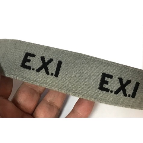 Elastique Plat  fantaisie Gris En 4 Cm Au Mètre A Coudre  Pour Ceintures Loisirs Créatifs La Customisations.