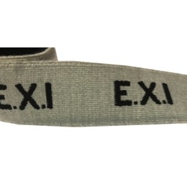 Elastique Plat  fantaisie Gris En 4 Cm Au Mètre A Coudre  Pour Ceintures Loisirs Créatifs La Customisations.