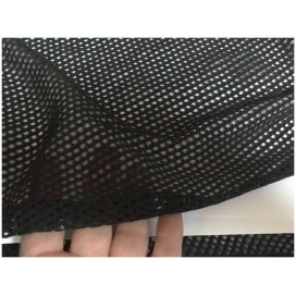 Tissu Filet Lycra au Mètre Noir à Coudre légèrement velouré.