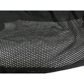Tissu Filet Lycra au Mètre Noir à Coudre légèrement velouré.