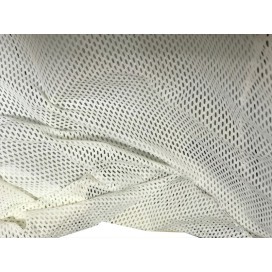 Tissu Filet Lycra au Mètre Ivoire Couture