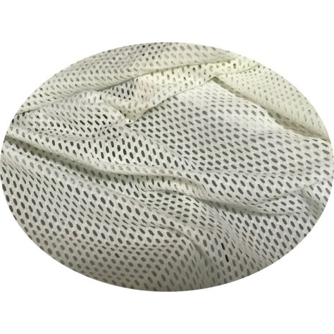 Tissu Filet Lycra au Mètre Ivoire Couture