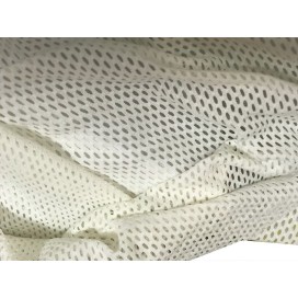 Tissu Filet Lycra au Mètre Ivoire Couture