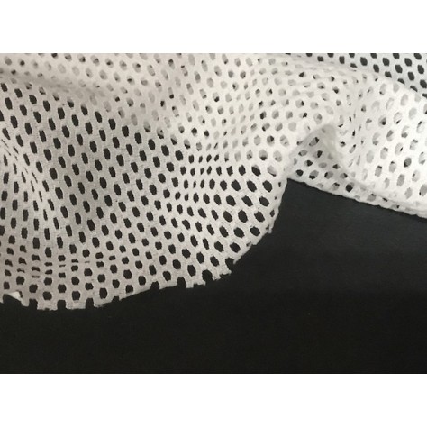 Tissu Filet Blanc Lycra au Mètre Couture