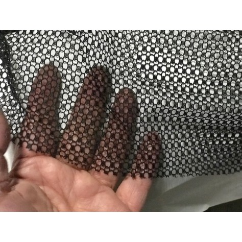 Tissu Filet Noir au Mètre Couture