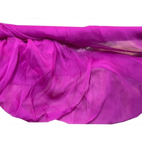 Tissu Mousseline de Soie Violet Au Mètre Couture.