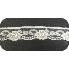 Dentelle Rachel Blanche en 25 mm Au mètre  A Coudre Pour Lingerie, Décorations Et Loisirs Créatifs.