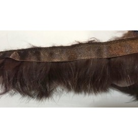 Galon Fourrure Poil de Lapin Marron Au mètre