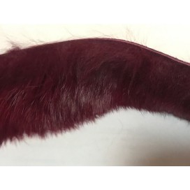 Galon Fourrure Poil de Lapin Bordeaux Au mètre