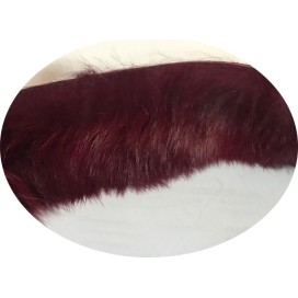 Galon Fourrure Poil de Lapin Bordeaux Au mètre
