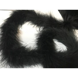 Boa En Plume Noir Au mètre