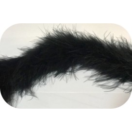 Boa En Plume Noir Au mètre