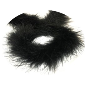 Boa En Plume Noir Au mètre