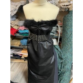 Boa En Plume Noir Au mètre