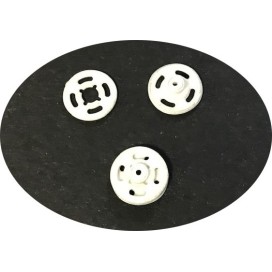 Bouton Pressions Plastique Blanc A Coudre