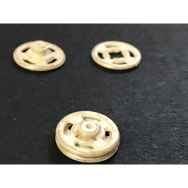 Bouton Pressions Plastique Blanc A Coudre
