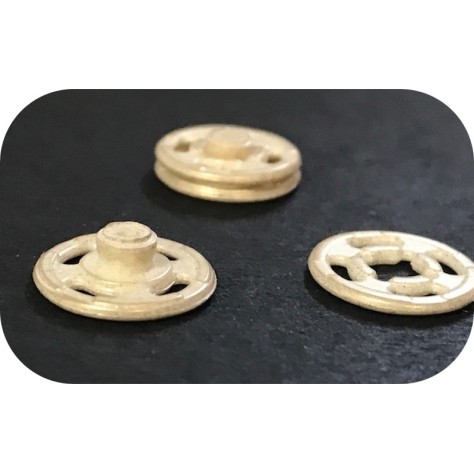 Bouton Pressions Plastique Ecru A Coudre