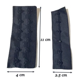 Attaches , Agrafage Soutien Gorge Bleu Marine A Coudre Rallonges Réglables